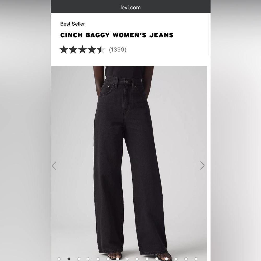 Levi’s Cinch Baggy Women's Jeans; Size: 26